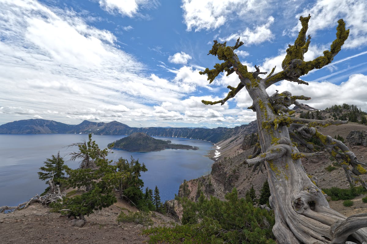a stock photo of Crater Lake from pexels, see citation